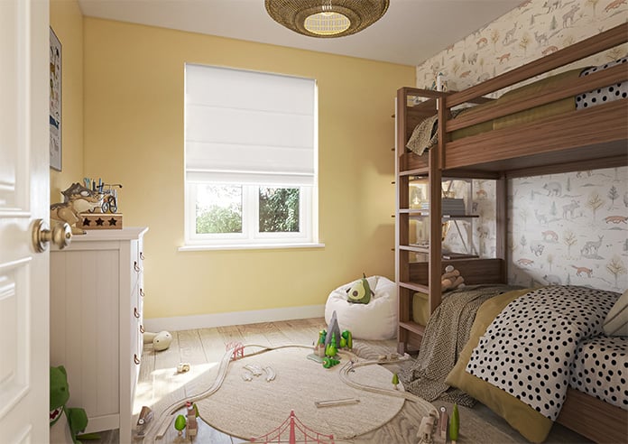 Panama, White - Twist&Fit Roman Blind - Image 7